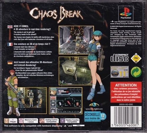 Chaos Break - PS1 (B Grade) (Genbrug)